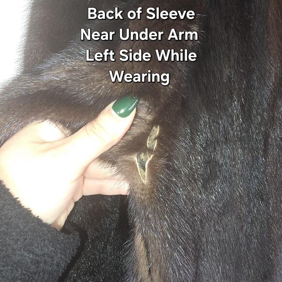 VTG Blackglama Mink Fur Coat Womens Large Brown Full Length Maple Furriers Mob - Picture 13 of 16